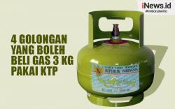 Infografis 4 Golongan yang Boleh Beli Gas Elpiji 3 Kg Pakai KTP