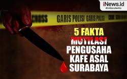 Infografis 5 Fakta Mutilasi Pengusaha Kafe asal Surabaya di Kosan Malang