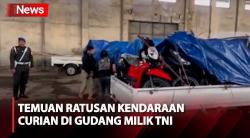 Ratusan Kendaraan Curian Ditemukan di Markas Gudbalkir Pusziad Sidoarjo