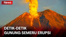 Detik-Detik Gunung Semeru Kembali Erupsi, Semburkan Abu Vulkanik 2.000 Meter 