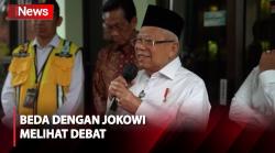 Wapres Ma’ruf Amin Beda Pandangan dengan Jokowi, Sebut Debat Ketiga Pilpres Lebih Hidup