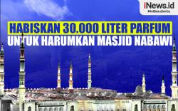 Infografis Arab Saudi Habiskan 30.000 Liter Parfum Setiap Hari untuk Harumkan Masjid Nabawi