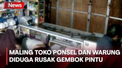 Toko Ponsel dan Warung Dibobol Maling, Pelaku Diduga Rusak Kunci Gembok Pintu