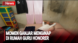 Ganjar Pranowo Menginap di Rumah Guru Honorer di Tegal, Tidur di Matras