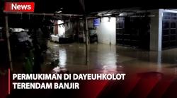 Sungai Cigede Meluap, Permukiman di Dayeuhkolot Terendam Banjir