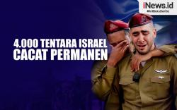 Infografis 4.000 Tentara Israel Cacat Permanen akibat Perang di Gaza