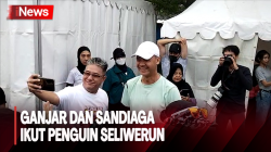 Gandeng UMKM, Ganjar Pranowo dan Sandiaga Uno Ikut Acara PENGUIN SeliweRUN