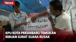 Masuki Proses Pelipatan, KPU Kota Pekanbaru Temukan Ribuan Surat Suara Rusak