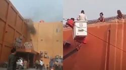 Penampakan Karaoke Orange Tegal Terbakar Tewaskan 6 Orang, Asap Hitam Mengepul