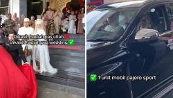 Viral Pengantin Perempuan Dikasih Kejutan Hadiah Mobil Pajero Sport, Netizen Meleleh: Semoga Nular