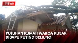 Detik-Detik Puting Beliung Porak-Porandakan Puluhan Rumah Warga di Tasikmalaya