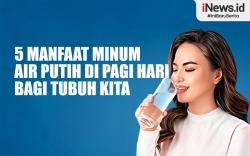 Infografis 5 Manfaat Minum Air Putih di Pagi Hari Bagi Tubuh