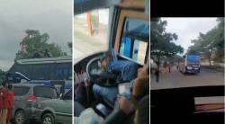Viral Sopir Bus Nyetir Pakai Kaki hingga Oleng, Netizen Geram: Giliran Nabrak Bilang Musibah