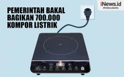 Infografis Pemerintah Bakal Bagikan 700.000 Kompor Listrik