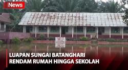 Tingginya Intensitas Hujan akibatkan Sungai Batanghari Meluap dan Rendam Rumah hingga Sekolah