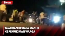 Tawuran 2 Kelompok Remaja Masuk ke Pemukiman Warga di Jakarta Timur