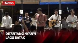 Serunya saat Alam Ganjar Ditantang Nyanyi Lagu Batak hingga Mabar dengan Pemuda Medan