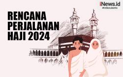 Infografis Rencana Perjalanan Haji 2024, Kloter Pertama Berangkat 12 Mei 
