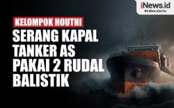 Infografis Kapal Tanker AS Diserang Kelompok Houthi Menggunakan 2 Rudal Balistik