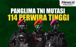 Infografis Panglima TNI Mutasi 114 Perwira Tinggi