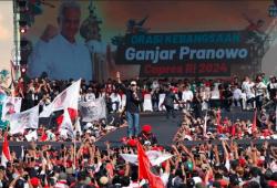 Kampanye Terbuka di Sidoarjo, Ganjar Optimistis Menang Satu Putaran