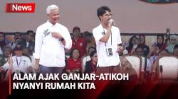 Kampanye Akbar Perdana di Bandung, Alam Ajak Ganjar dan Atikoh Nyanyi Rumah Kita