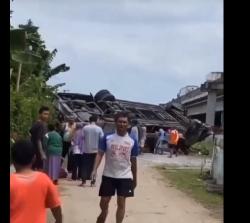Kecelakaan Bus Shantika Terjun Bebas di Tol Pemalang, Diduga Ada Korban Jiwa