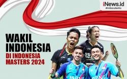 Infografis Wakil Indonesia di Indonesia Masters 2024