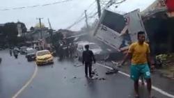 Detik-Detik Kecelakaan Beruntun di Puncak Bogor Terekam CCTV, Pemotor Terpental Jauh