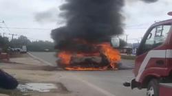 Mobil Gunakan Tangki Rakitan Terbakar di Kendari, Pengemudi Kabur Dicari Polisi