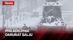 Lalu Lintas Darat dan Udara Terganggu akibat Cuaca Buruk di Philadelphia, AS