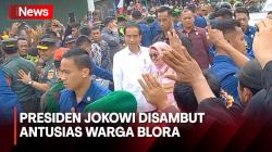 Presiden Jokowi Resmikan Jalan Inpres di Blora, Disambut Antusias Warga