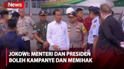 Menterinya jadi Timses, Jokowi: Menteri dan Presiden Boleh Kampanye dan Memihak