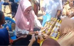 Caleg Perindo Rini Soraya Gelar Senam Sehat dan Tebus Murah Minyak Goreng di Serang<