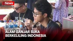 Alam Ganjar Nikmati Pindang Ikan Berlatar Jembatan Ampera saat Berburu Kuliner di Palembang