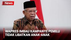 Wapres: Jangan Libatkan Anak-Anak saat Kampanye Pemilu karena Berbahaya