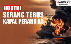 Infografis Kelompok Houthi Terus Serang Kapal Perang AS di Laut Merah