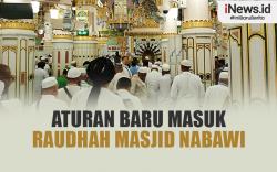 Infografis Aturan Baru Masuk Raudhah Masjid Nabawi