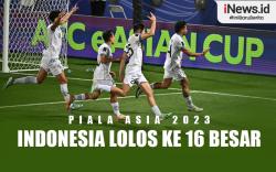 Infografis Indonesia Lolos ke 16 Besar Piala Asia 2023