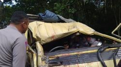 Kecelakaan Hari Ini di Saguling KBB, Truk Rombongan Peziarah Terguling 5 Orang Tewas<