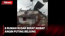 8 Rumah Rusak Berat akibat Angin Puting Beliung di Sukabumi