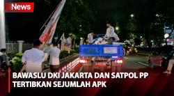 Jaga Keselamatan Pengendara, Bawaslu DKI Jakarta dan Satpol PP Tertibkan APK