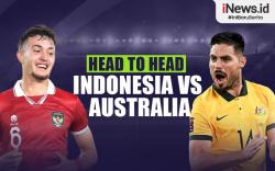 Infografis Head to Head Indonesia Vs Australia Jelang 16 Besar Piala Asia 2023