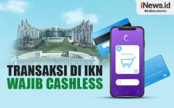 Infografis Kepala Otorita IKN Targetkan Transaksi di IKN Wajib Cashless