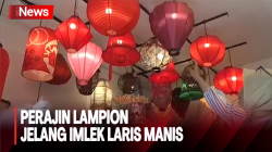 Jelang Imlek, Perajin Lampion Karakter Naga di Bandung Banjir Pesanan 