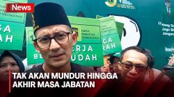 Sandiaga Uno Tegaskan Solid, Tak akan Mundur sebagai Menteri hingga Akhir Masa Jabatan