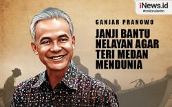 Infografis Ganjar Pranowo Janji Bantu Nelayan agar Teri Medan Bisa Mendunia 
