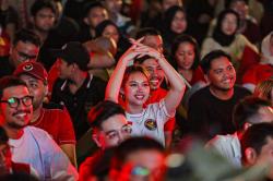 Suasana Nobar Piala Asia 2023 Indonesia vs Australia
