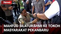 Mahfud MD Naik Bentor ke Silaturahmi Tokoh Masyarakat di Pekanbaru 