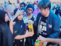 Ribuan Warga Makassar Serbu Bazar Minyak Goreng Caleg Perindo Sanusi Ramadhan<